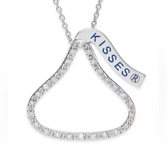 Hershey’s Kisses Sterling silver & diamond pendant - Picture 3 of 4